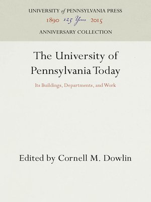 cover image of The University of Pennsylvania Today